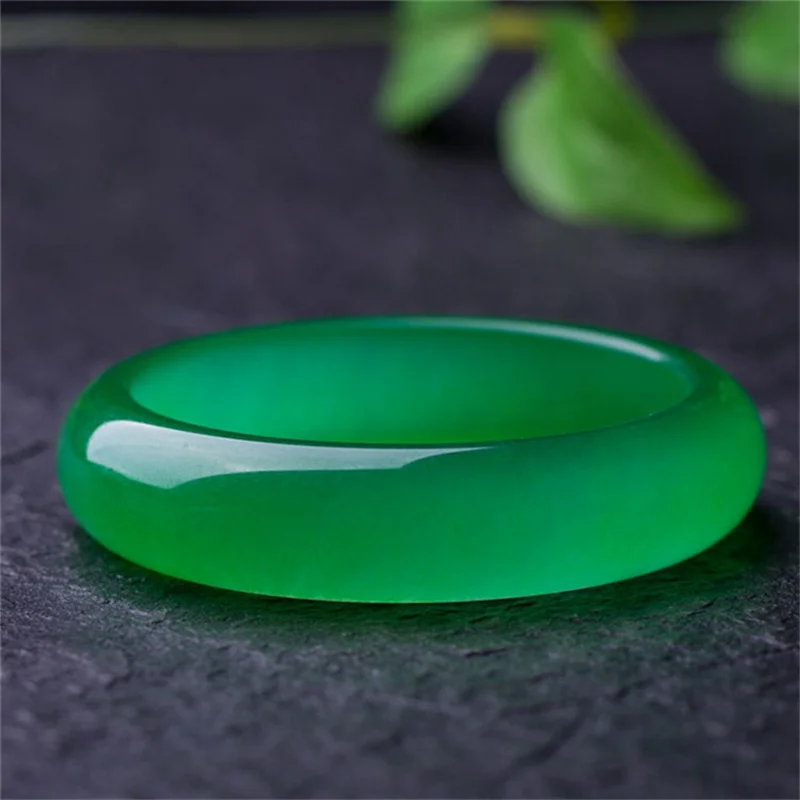 

Jia Le/натуральный/Нефритовый Янь зеленый браслет аксессуары для женщин Изящные Ювелирные изделия для банкета Изумрудный плоский браслет для подружек подарок