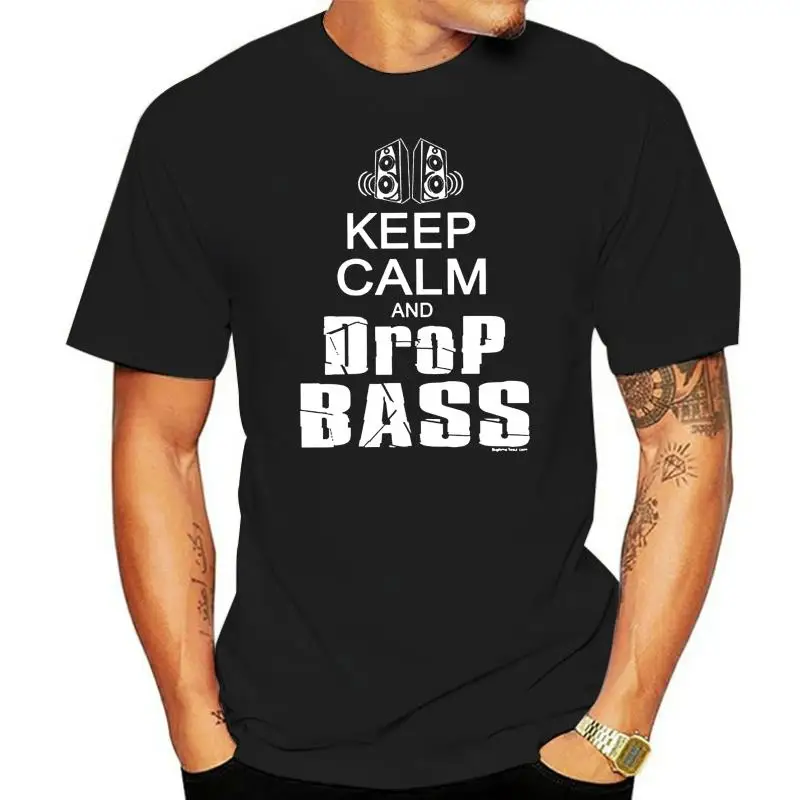 Футболка мужская с надписью Keep Calm And Drop Bass Размеры S M L Xl Xxl |