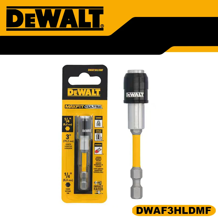 DEWALT DWAF3HLDMF 1/4 76 мм магнитная катушка с шестигранным хвостовиком плюс магнитный