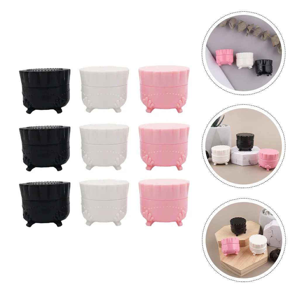 

9Pcs Nail Polish Holder Practical Face Cream Bottle Travel Lotion Storage Bottle