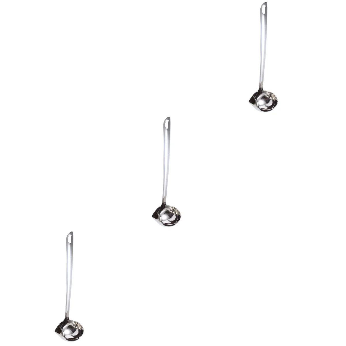 

3 Skimmer Spoon Stainless Steel Spoon Soup Scoop Colander