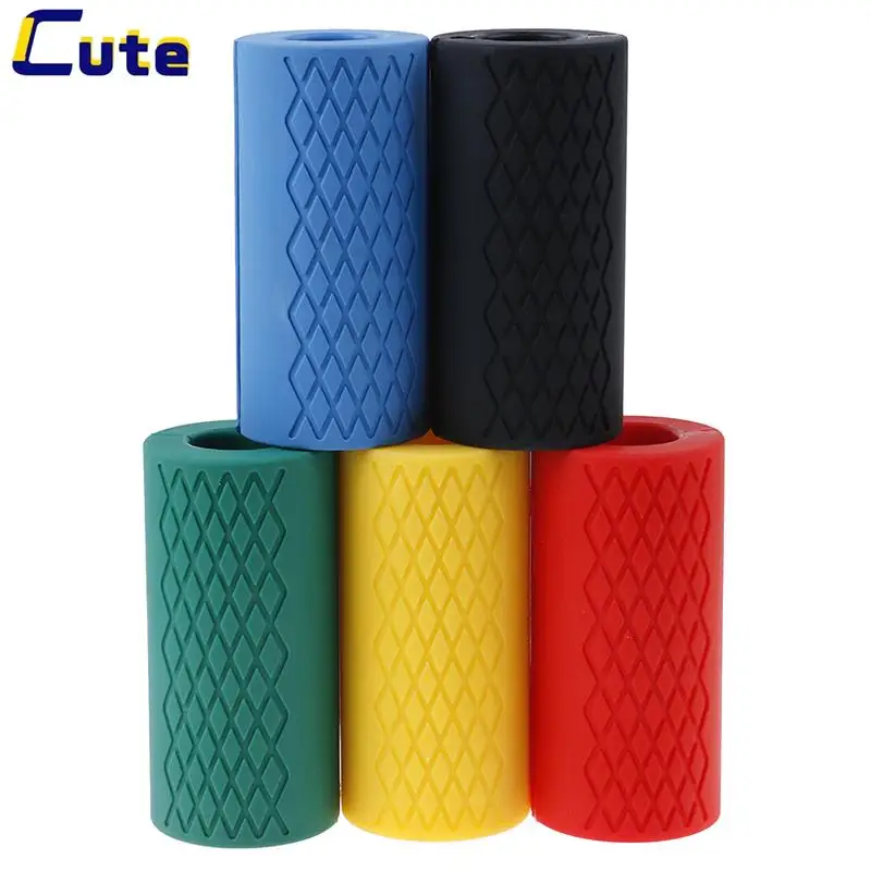 

Thick Dumbbell Fat Barbell Grips Bar Handle Pull Up Weightlifting Support Silicon Anti-Slip Protect Pad For Body Building 1 PC