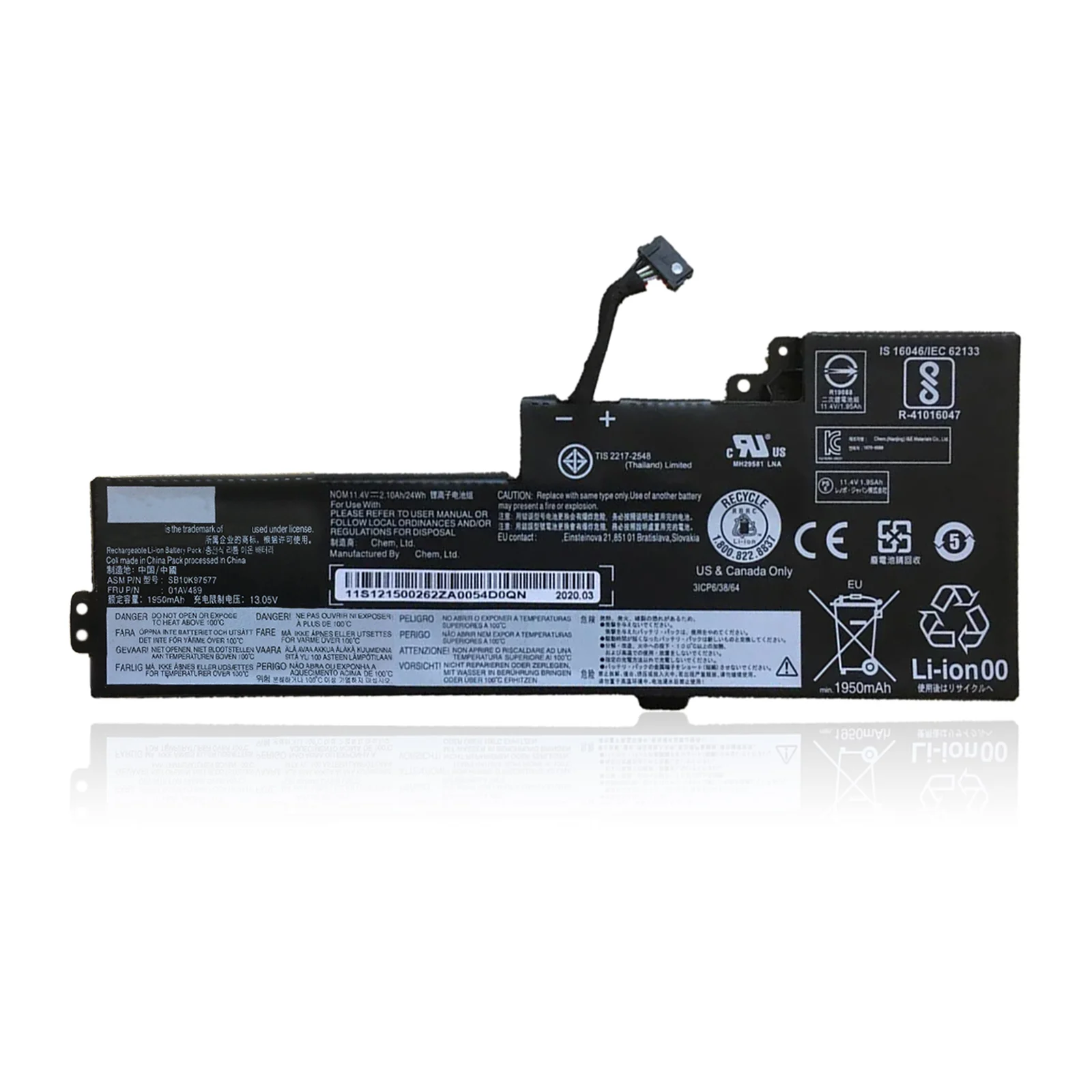 YOOFAN 01AV489 T470 T480 аккумулятор del ordenador портативный для Lenovo ThinkPad A475 A485 TP25 серии 01AV421 01AV420