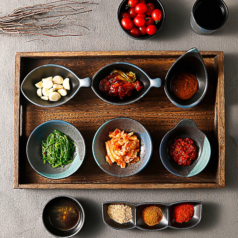 Плотная меламиновая тарелка для приправ японская подставка соуса окунание блюд