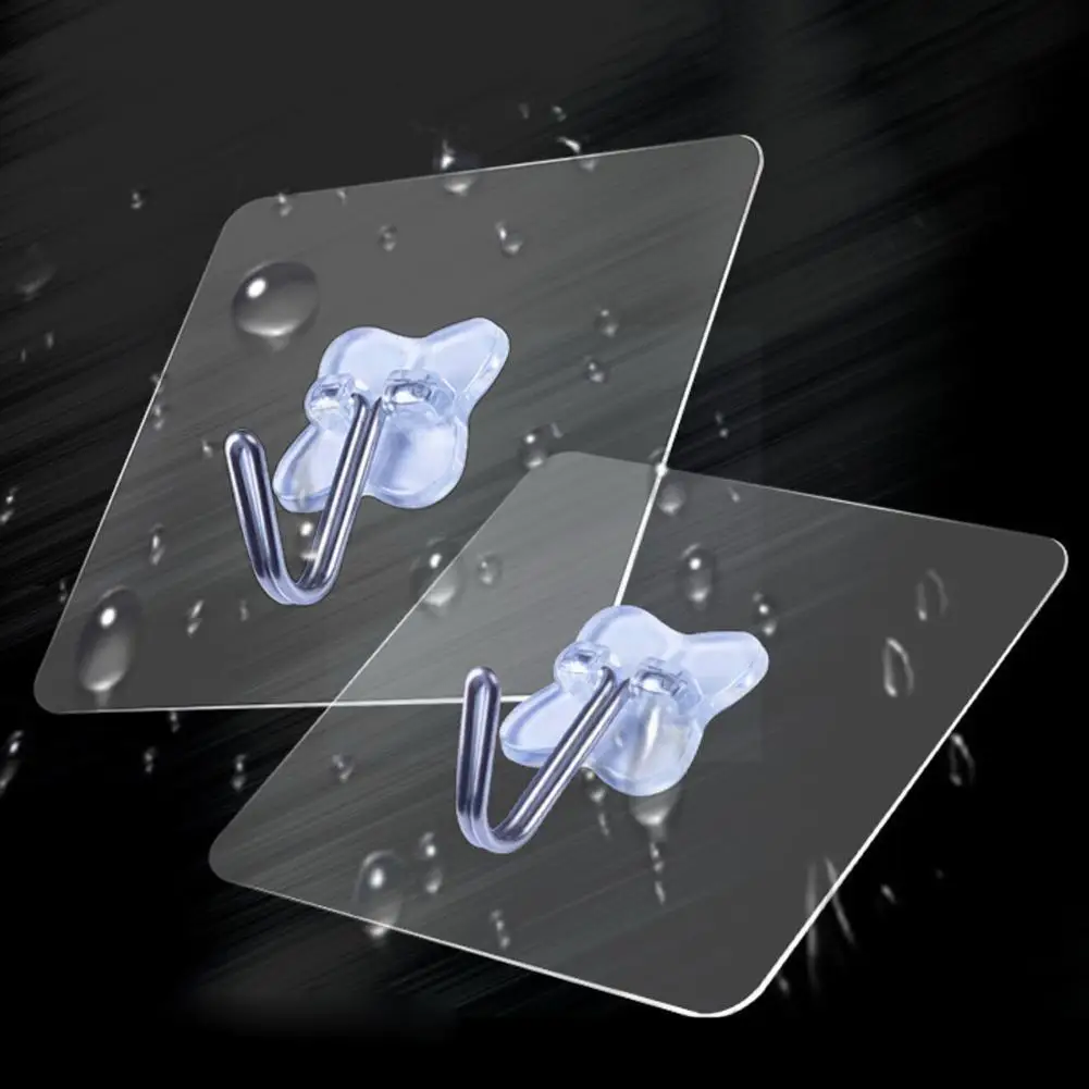 

5pcs Transparent Hooks Strong Suction Wall Sucker Hanger Heavy Adhesive Load Cabide Waterproof Cintre Rack Hook Steel O3a2