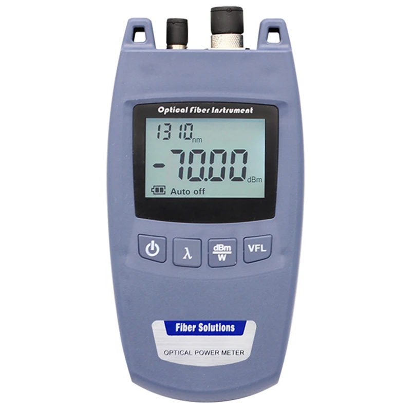 

2 in 1 Fiber Light Tester with 6 Calibrated Wavelengths Optical Power Meter and 10Mw Visual Fault Locator Function