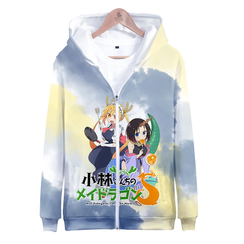 

Anime Kobayashi San Chi No Maid Dragon Hoodie Sweatshirt Miss Kobayashi's Dragon Maid Tohru Kanna Cute Kawaii Clothes For Women