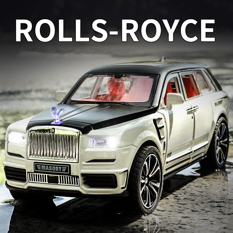 

1:32 Rolls Royce Cullinan SUV Alloy Car Model Diecasts Toy Vehicles Metal Car Model Collection Sound and Light Kids Gifts