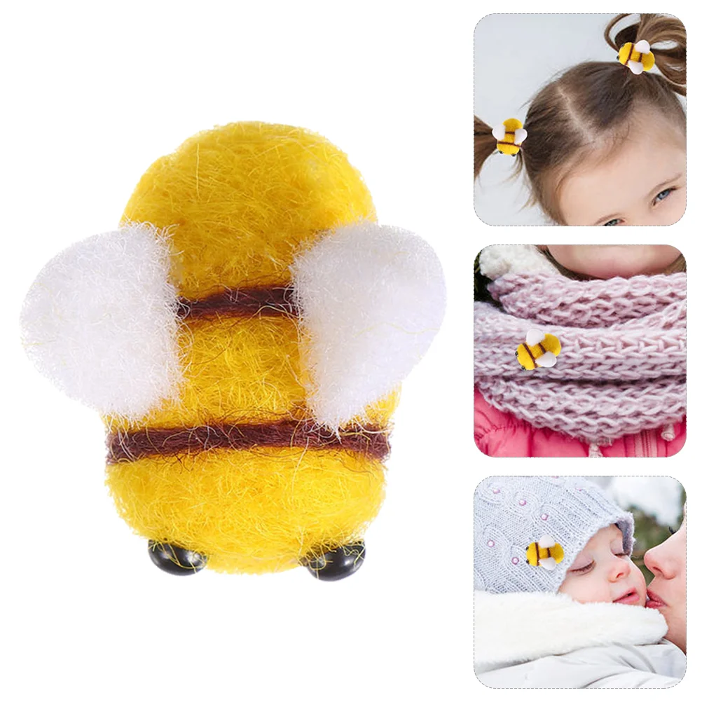 

25 Pcs Wool Felt DIY Bees Small Bee Craft Decorations Mini Felt Bees for Clothes