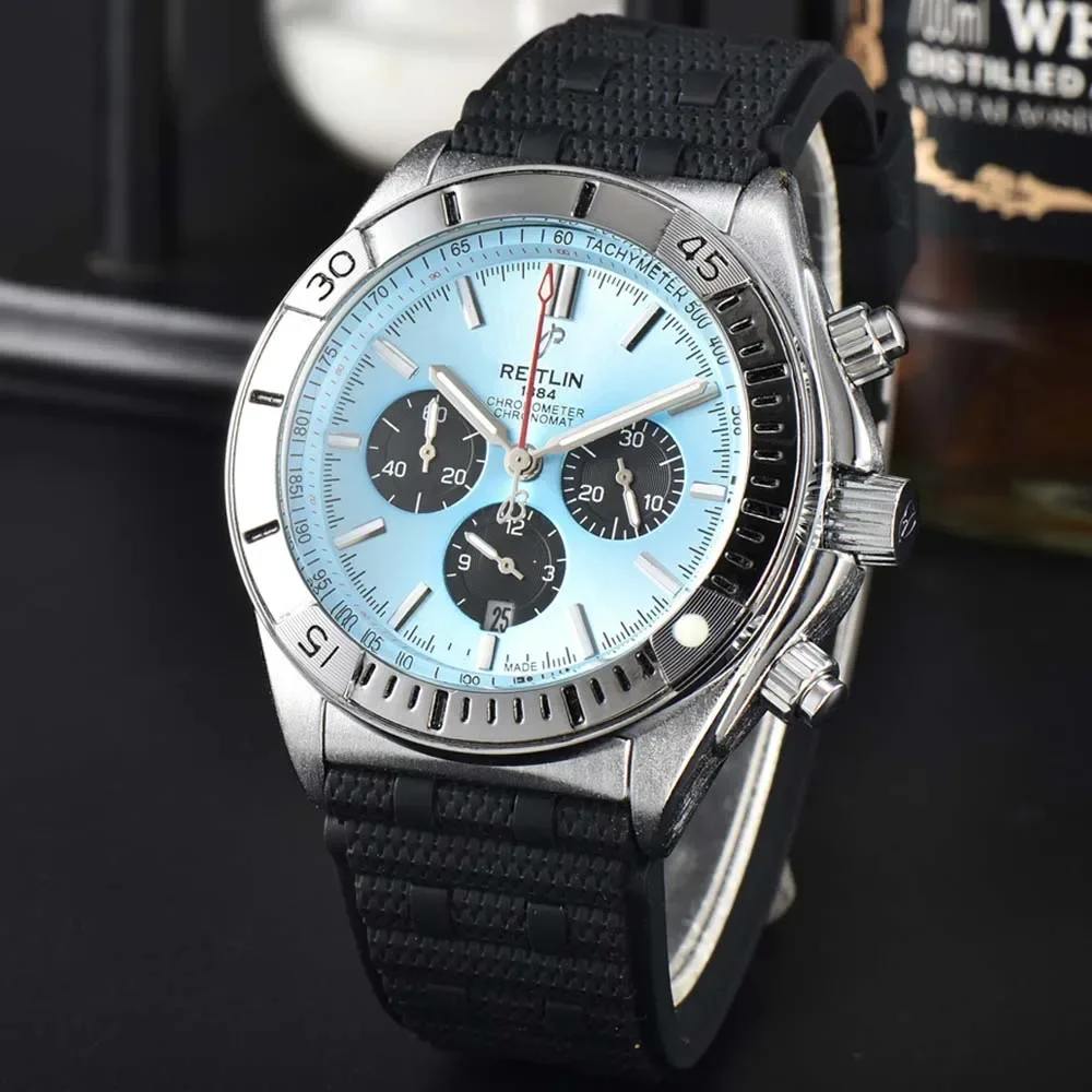 

Hot New AAA B ,Br LOGO Watches For Mens Luxury High Quality Automatic Date Watch Business Sports Chronograph Waterproof Clocks