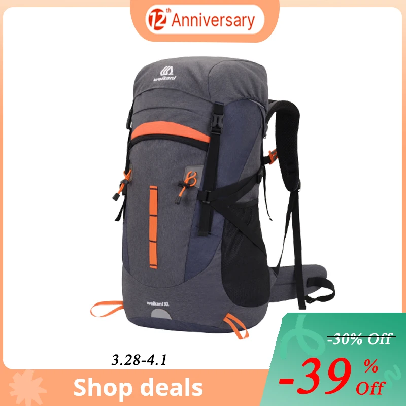 Альпинистская сумка для мужчин 50 л водонепроницаемый и дышащий уличный рюкзак