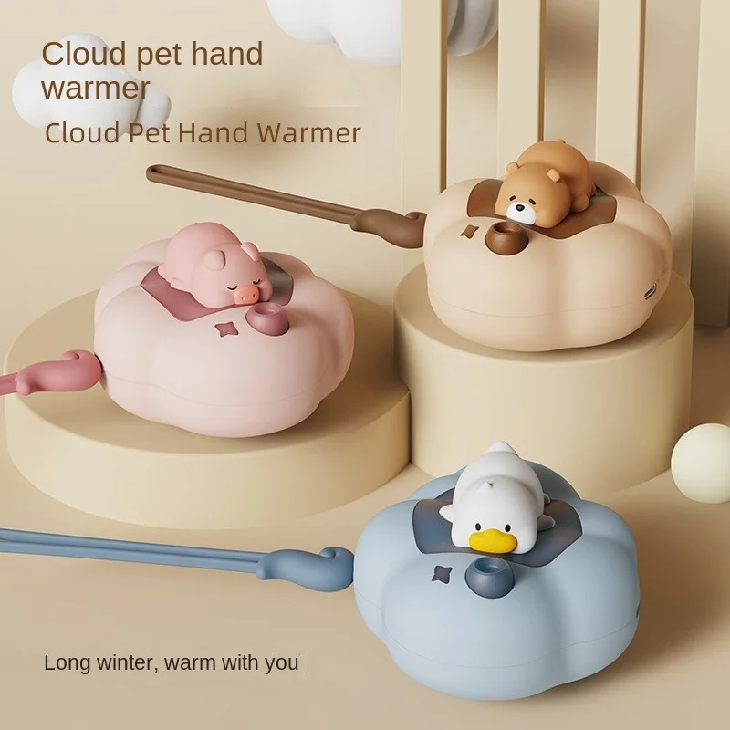 

Home Heaters Cute Cloud Warming Baby Hand Warmer Mini Heater Power Bank Reusable Electric Stove Rechargeable Pocket Products