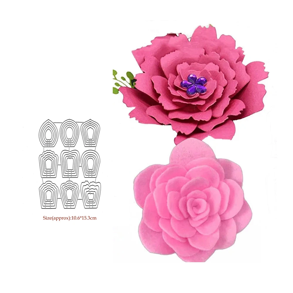 

Flowers Cutting Die Troqueles De Corte For DIY Scrapbooking Album Paper Cards Making Decor Craft Embossing Stencil Planner Dies