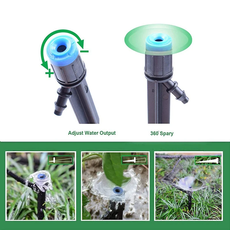 Разбрызгиватели для полива сада на 360 градусов шланга 4/7 мм 1/4 дюйма