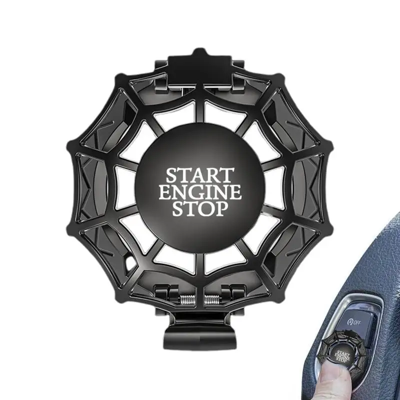 Чехол для кнопки зажигания Паутина крышка запуска клейкие чехлы кнопок защита