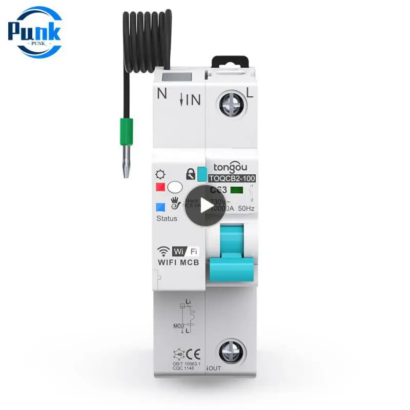 

Wireless Circuit Breaker Remote Control 63a Wifi 63a Measurement Switch 1p Timer Tuya Mcb Breaker