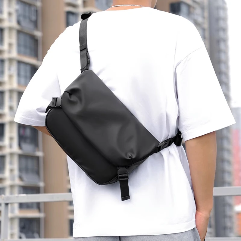New Men's Cycling Bag Oxford Square Shoulder Bag Casual Fashion Messenger Bag Crossbody Bag Flip Satchel Commuter Bag