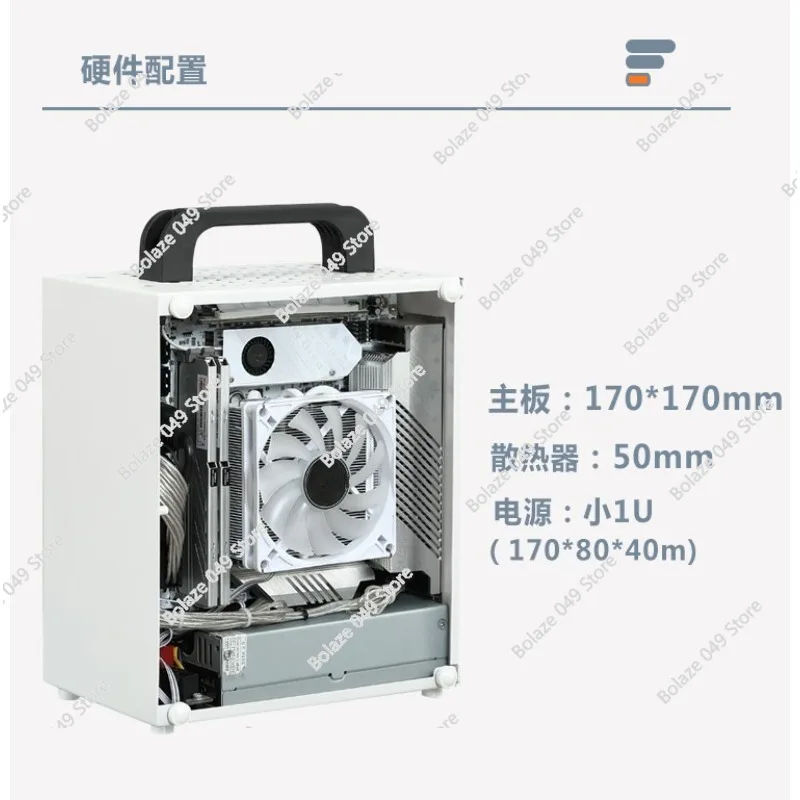 Фото G40 Mini ITX Маленький чехол A4 Ручной ноутбук Настольный компьютер M24 SGPC K39 №4