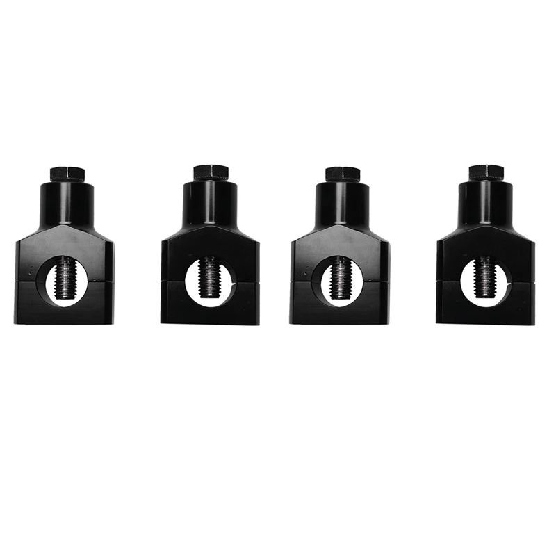 

4Pcs Black Universal Motorcycle 25Mm 1 Inch Handlebar Risers Clamp For Suzuki For Yamaha