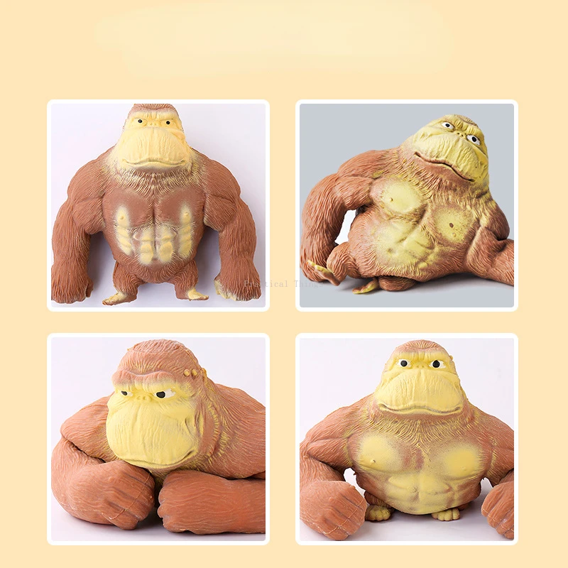 

Decompression Toys Stretch Gorilla Relieve Stress Funny Vent Figures Flexible Anti-Anxiety Knead Sand Toy Home Decor Accessories