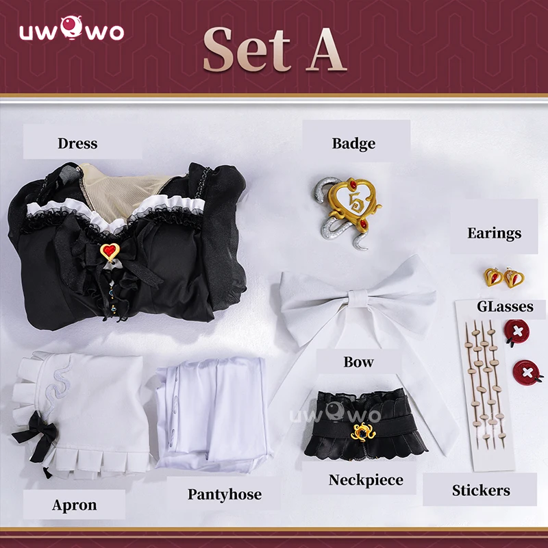 UWOWO Collab Серия: игра Личность V Priestess-малиновый Косплей Костюм