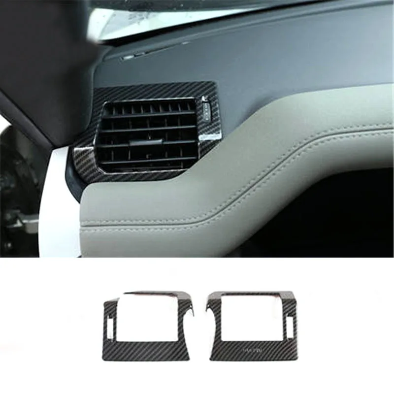 

2 шт./лот ABS углеродное волокно Передняя обе стороны кондиционер выходное украшение крышка для 2020-2022 Land Rover Defender