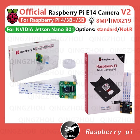 Официальный оригинальный модуль веб-камеры Raspberry Pi V2 IMX219 (NoLR) 8 МП для Raspberry Pi 4B 3B+ 3B Zero Nvidia Jetson Nano B01