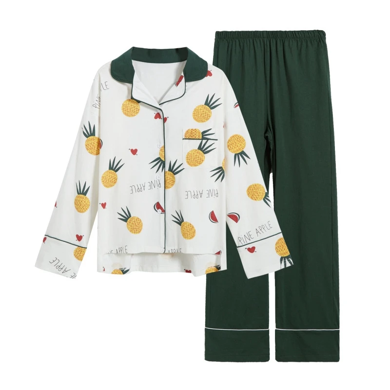 New Design Female Cartoon Cotton Sleepwear Pyjamas Pajama 7 Pieces Set For Women Girls Sleepwear Set HomeWear Casual Sleep Cloth