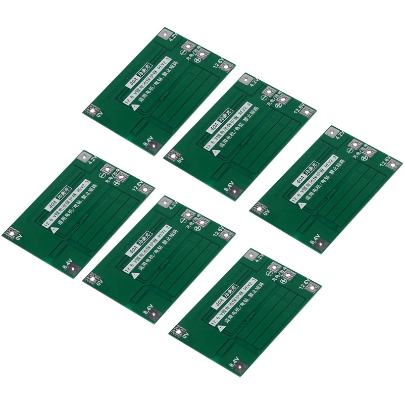 

6 шт., литий-ионные аккумуляторы 3S 40A