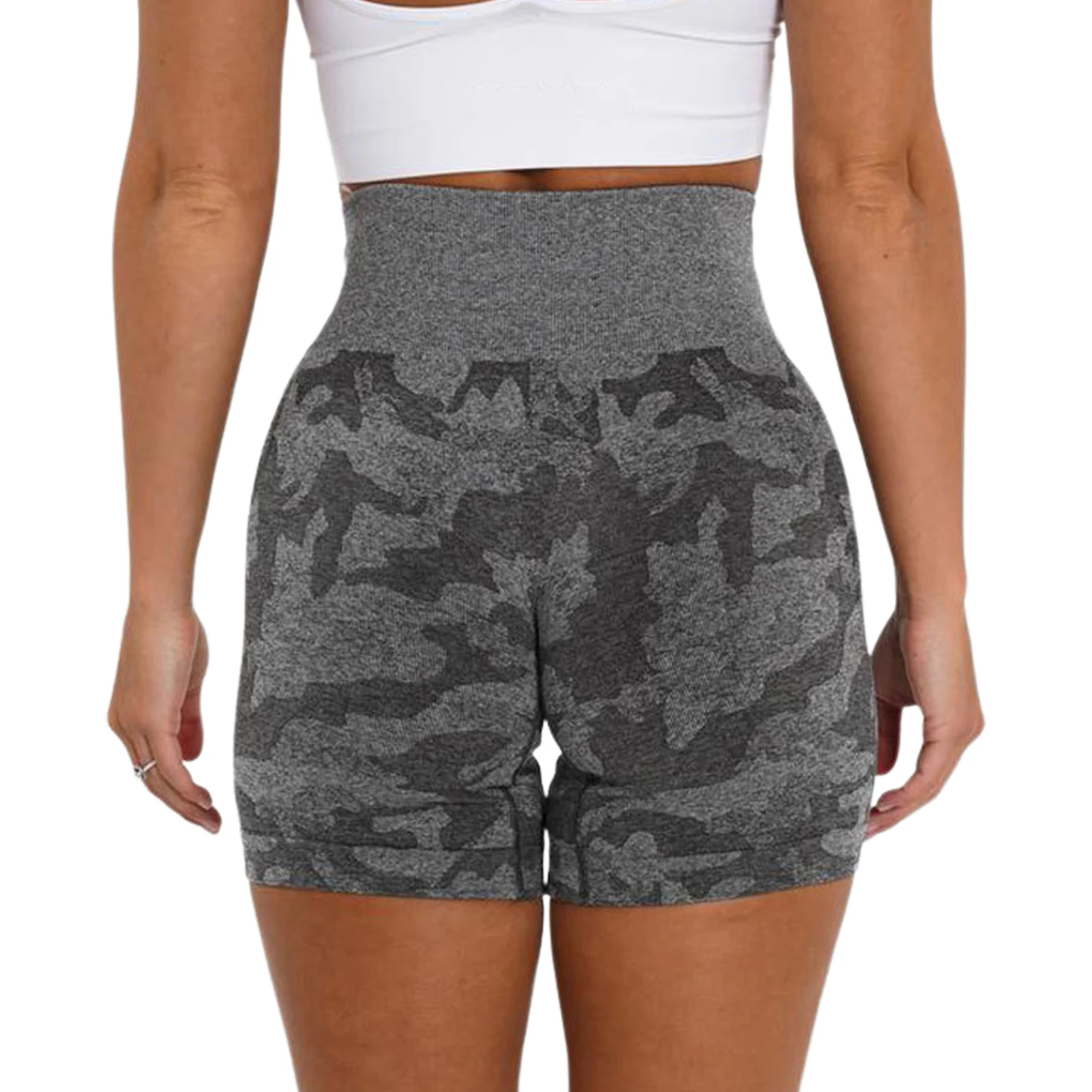 

Camo Seamless Shorts Women Seamless Soft Workout Leggins Joga High Waisted Fitness Thicker Outfits Tight Gym Wear Nylon Spandex