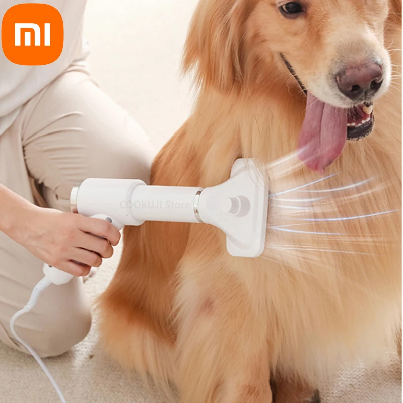

Фен Xiaomi Upgrade 2-в-1 с регулируемой скоростью и температурой для ухода за кошками и собаками, Расческа с низким уровнем шума, товары для домашних...