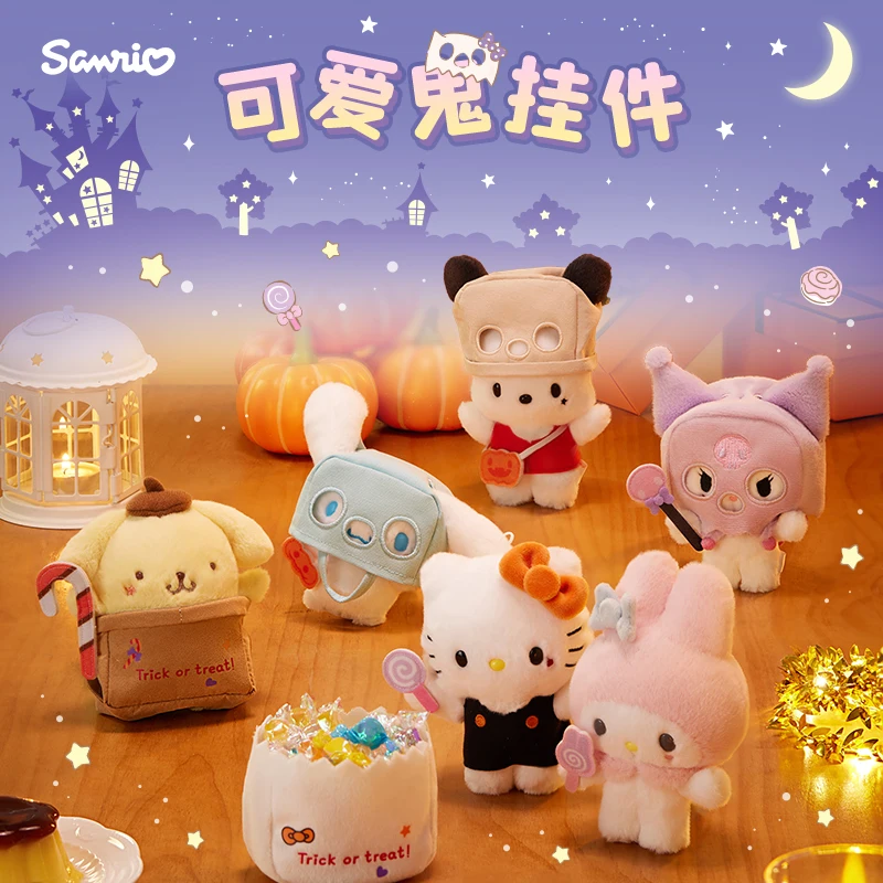 Sanrio Хэллоуин милый Призрак Kuromi Cinnamorol Mymelody Onpompurin светящийся Kawai Hello подвеска в виде