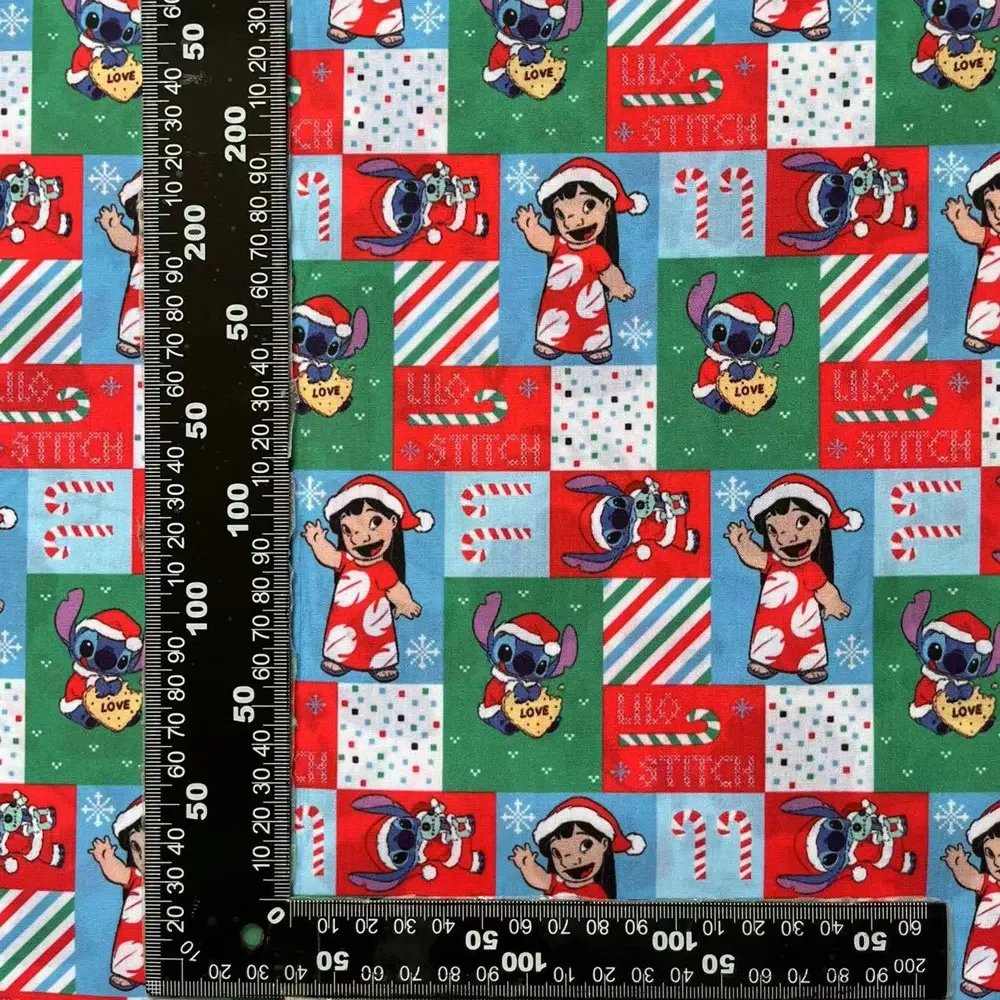 Рождественская ткань disney, 140x50 см, мультяшная хлопковая ткань, Лоскутная Ткань, детский домашний текстиль, шитье для кукольного платья, занавеска из полиэстера (art.: 3920c36ea82eb) - 3920c36ea82eb