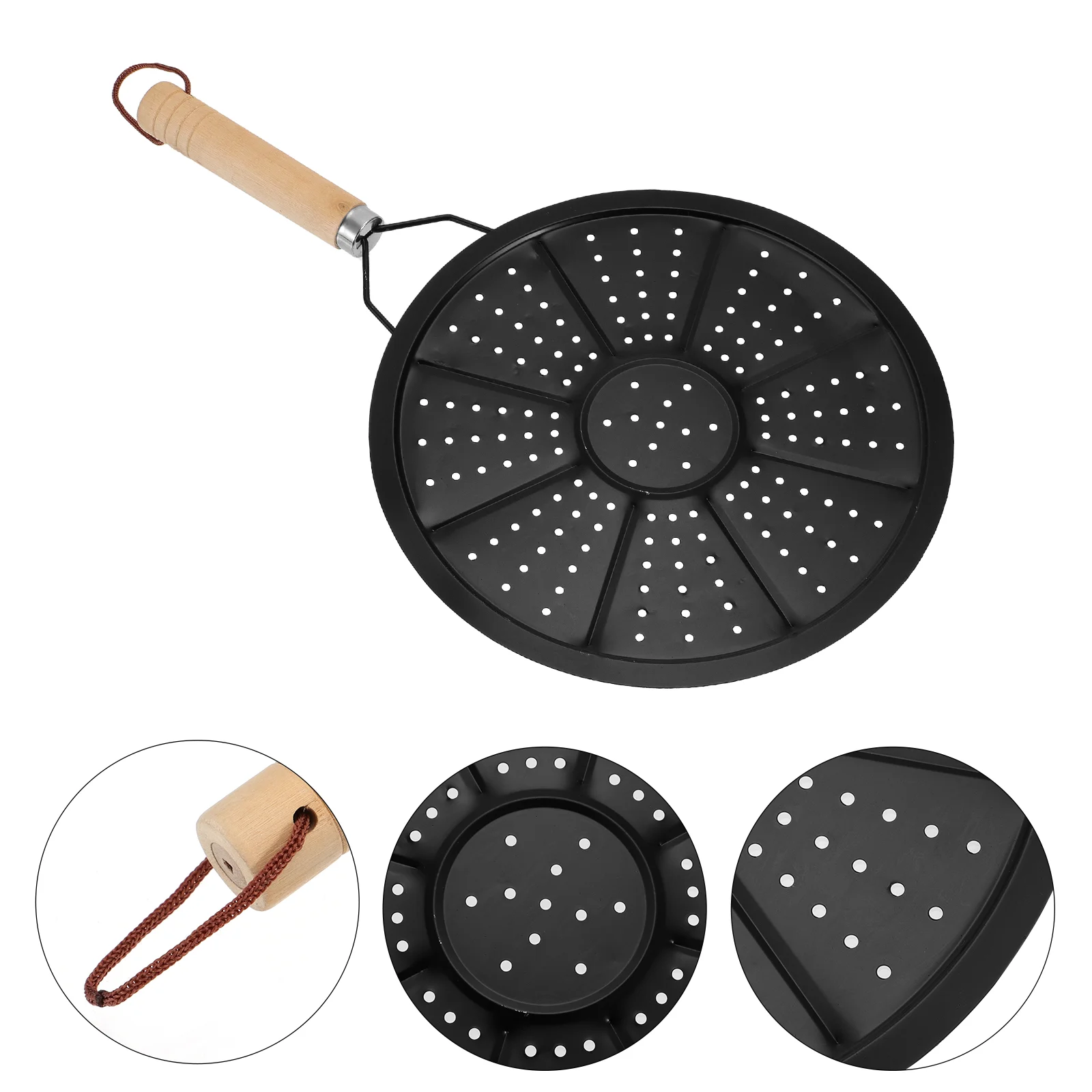 

2 Pcs Insulation Pads Milk Mats Coffee Wooden Handle Home Diffuser Cook Diffusers Kitchen Supplies