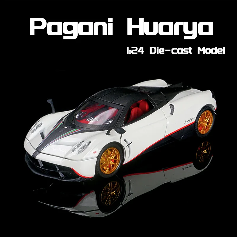 

1:24 Pagani Huayra Dinastia Supercar Alloy Car Die-casting Model Sound and Light Car Model Toy Collection Children gift