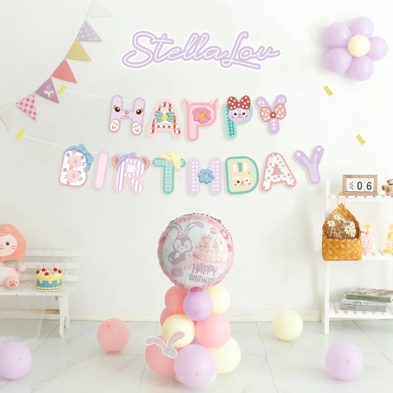 

Birthday Decoration Set-Happy Birthday Banner, Birthday Bunting - Party Supplies - Children's and Girls' Birthday Party Supplies