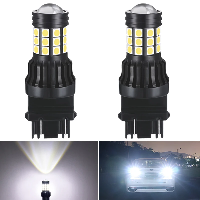 

2 шт., Автомобильные светодиодные лампы 3157 P27/5 Вт T25 1156 BA15S P21W 1157 BAY15D 7443 T20