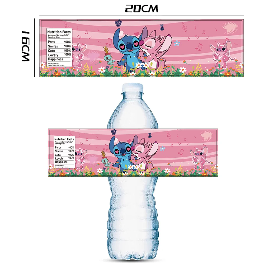 Labels Stickers Stitch Wine Champagne Kids Birthday Party De