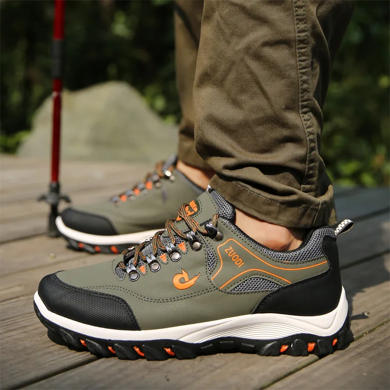 2022 New Fashion Outdoors Sneakers Waterproof Men's Climbing shoes Men Combat Desert Casual Shoes Zapatos Hombre Big Size 39-48