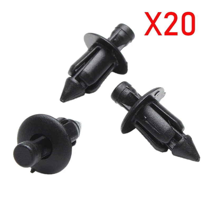 

20 шт. мотоцикл 6 мм 7 мм заклепка обтекатель отделки кузова панель крепеж винтовые зажимы универсальные для Suzuki Kawasaki Yamah