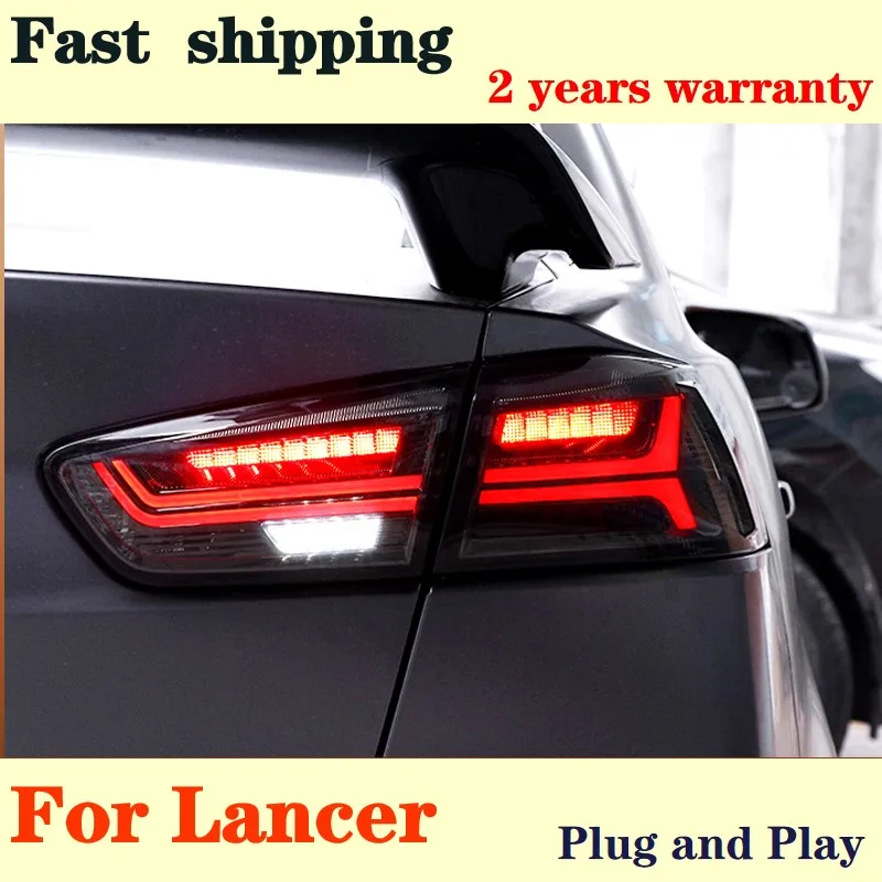 

Car Light For Mitsubishi Lancer 2009-2016 LED Taillights Rear Fog Lamp Dynamic Turn Signal Highlight Reversing And Brake Upgrade