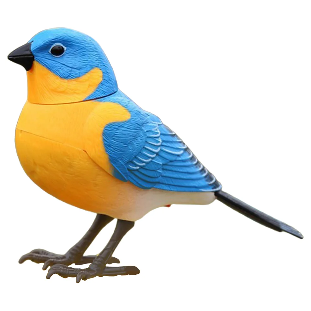 

Electric Acoustic Interactive Bird Toy Funny Plastic Bird-shape Adornment