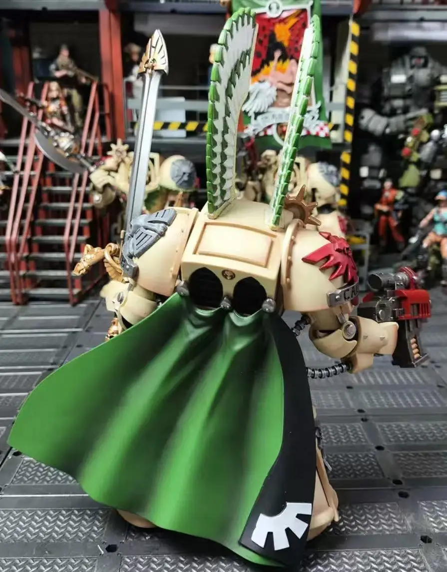 Фото Фигурки JOYTOY Warhammer 40K Dark Angels Deathwing Strikemaster, Deathwing Champion, Deathwing Ancient, масштаб 1/18, игрушки, модели №1