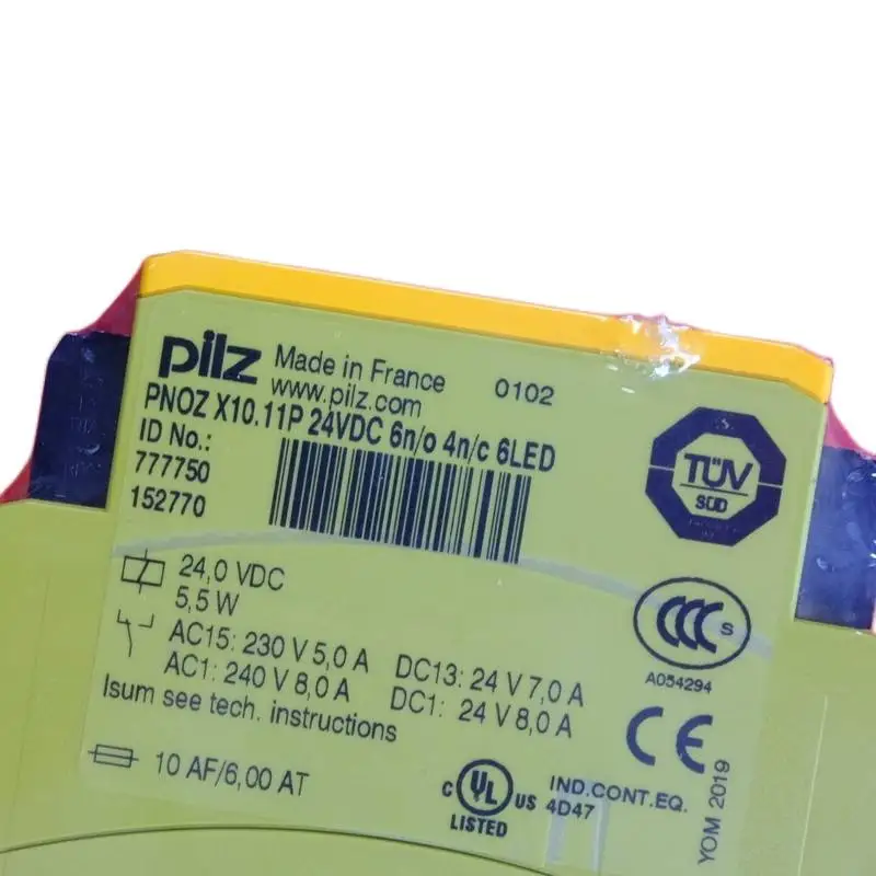Новый оригинальный Pilz 777750 Модуль реле безопасности PNOZ X10.11P 24 В постоянного тока