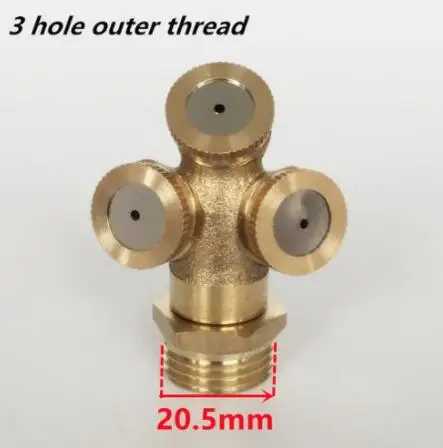 

Латунные распылительные форсунки 1/4 дюйма 1/2 дюйма для полива сада, охлаждения фермы, латунные распылительные форсунки