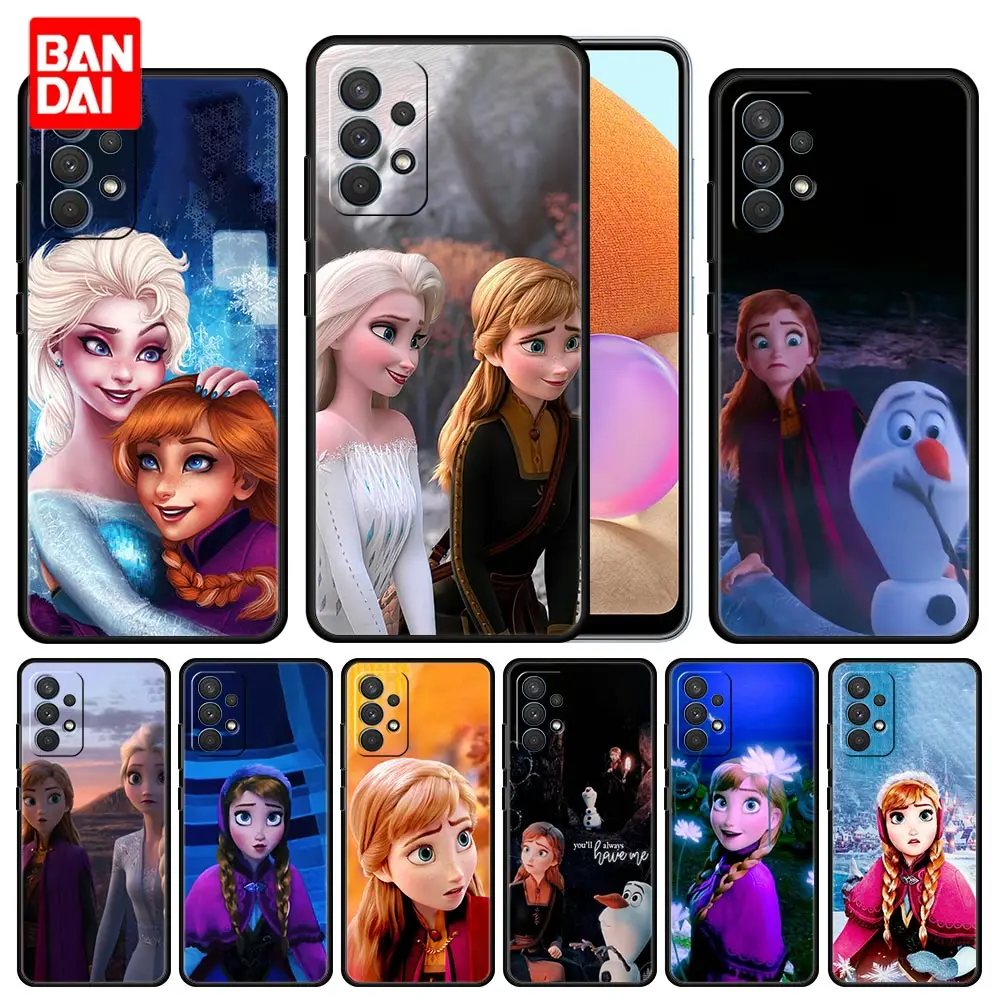 

Disney Princess Anna Phone Case for Samsung Galaxy A12 A52 A32 A72 A22 A02 A21 A51 A21s A02s 4G 5G Cover Coque Silicone Funda