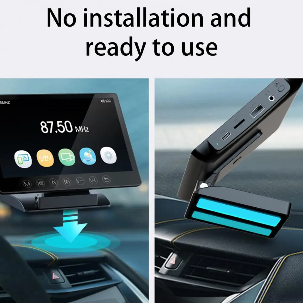 Car Video Display 1 Set Convenient LCD Screen Wide Compatibility  Portable Car TV Monitor Tablet Auto Accessories