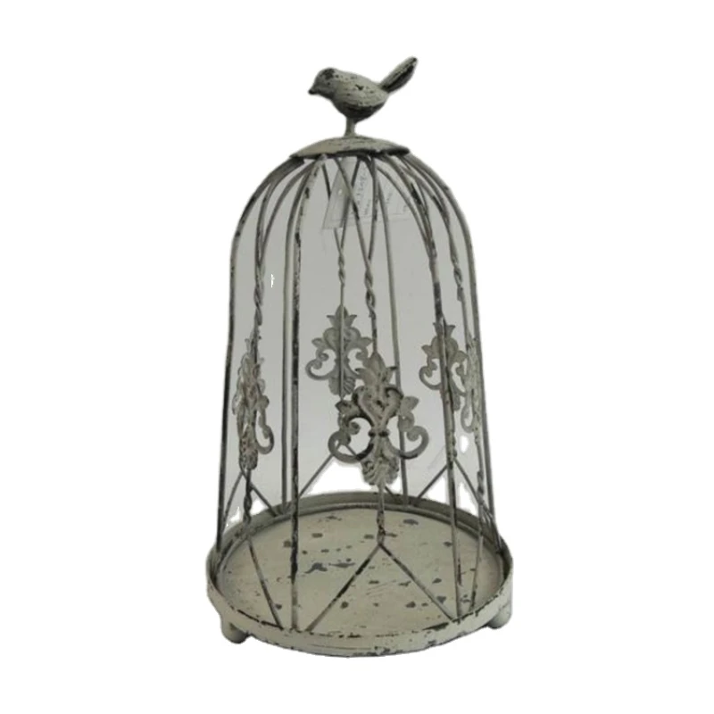 

Rusty Retro Style Hanging Decoration Bird Cage For Wedding