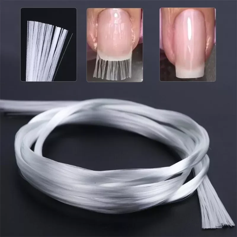 Nail Art Fiberglass for UV Gel DIY Nail Form Fibernails Acrylic Nail Extension Tips Fiber Glass Nails Building Manicure Tool