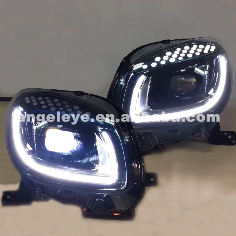 

For Smart 2015-2017 year LED Headlight black housing
